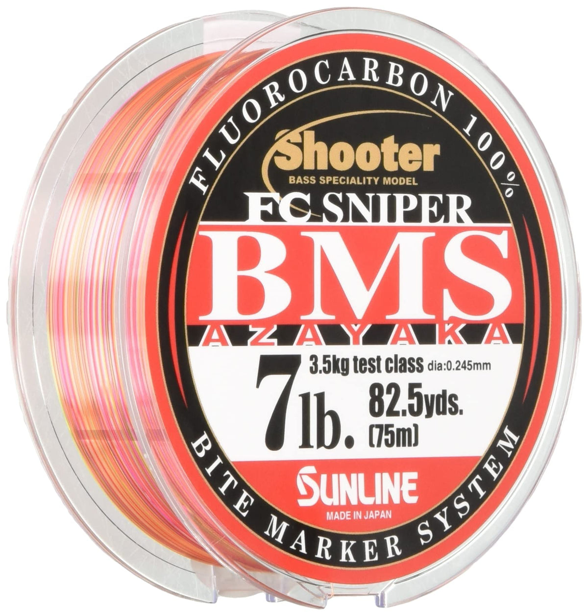 SUNLINE Fluorocarbon Line Shooter FC Sniper BMS AZAYAKA 75m 7lb