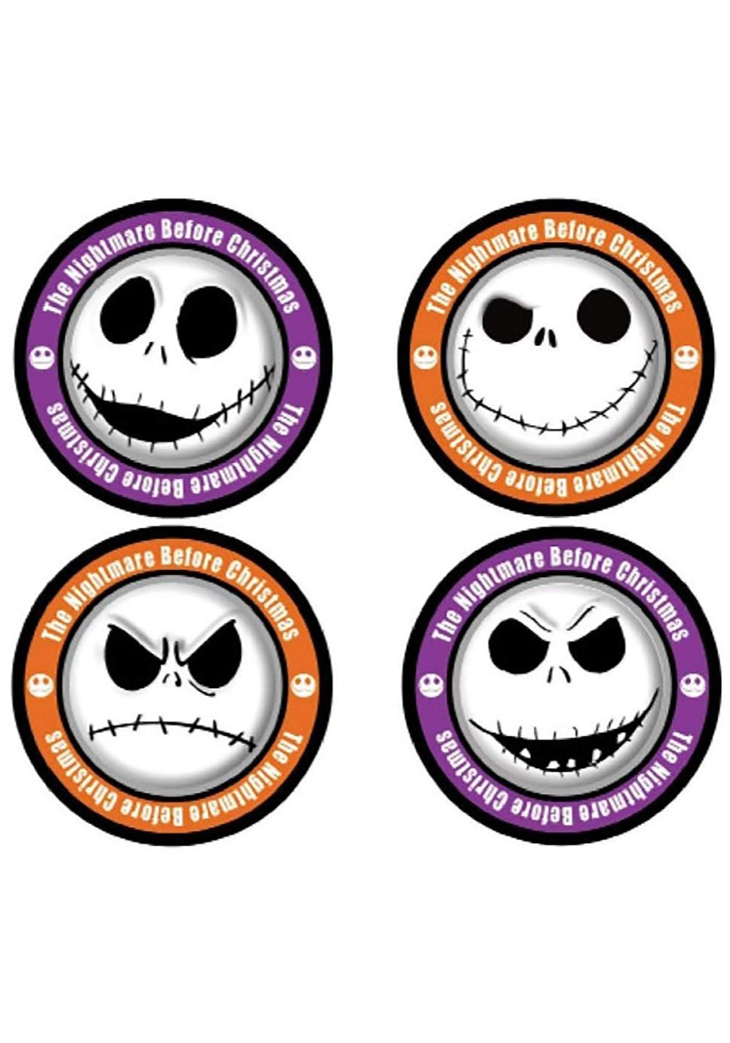 Nightmare Before Christmas Jack Skellington 4-Piece Coaster Set
