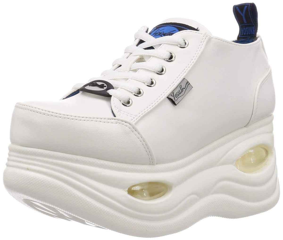 Yosuke 2710022 Women’s Lace-Up Sneakers with Thick Sole - white