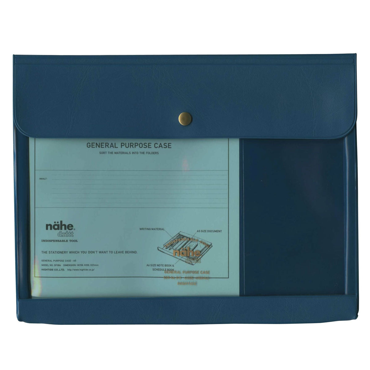 HIGHTIDE] General Purpose Case A5 Blue Nahe DF084-BL