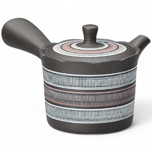 J-kitchens Commercial Teapot, Tokoname Ware, Poco Net Teapot, Tea Strainer, 9.2 fl oz (260 cc), Made in Japan