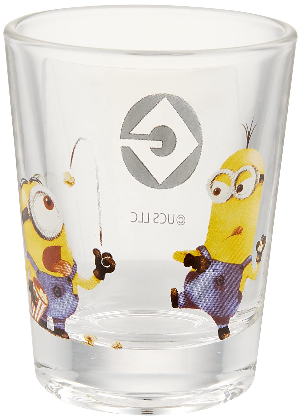 Minions SAN3352-2 Mini Glass, Cup, Tumbler, 164.0 ft (50 m), Popcorn, Minions Goods, Movie, Tableware, Gift, Made in Japan