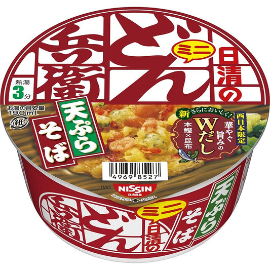 Nisshin Samurai Don Tenpurasoba mini [ west ] 46g 12 pieces ×