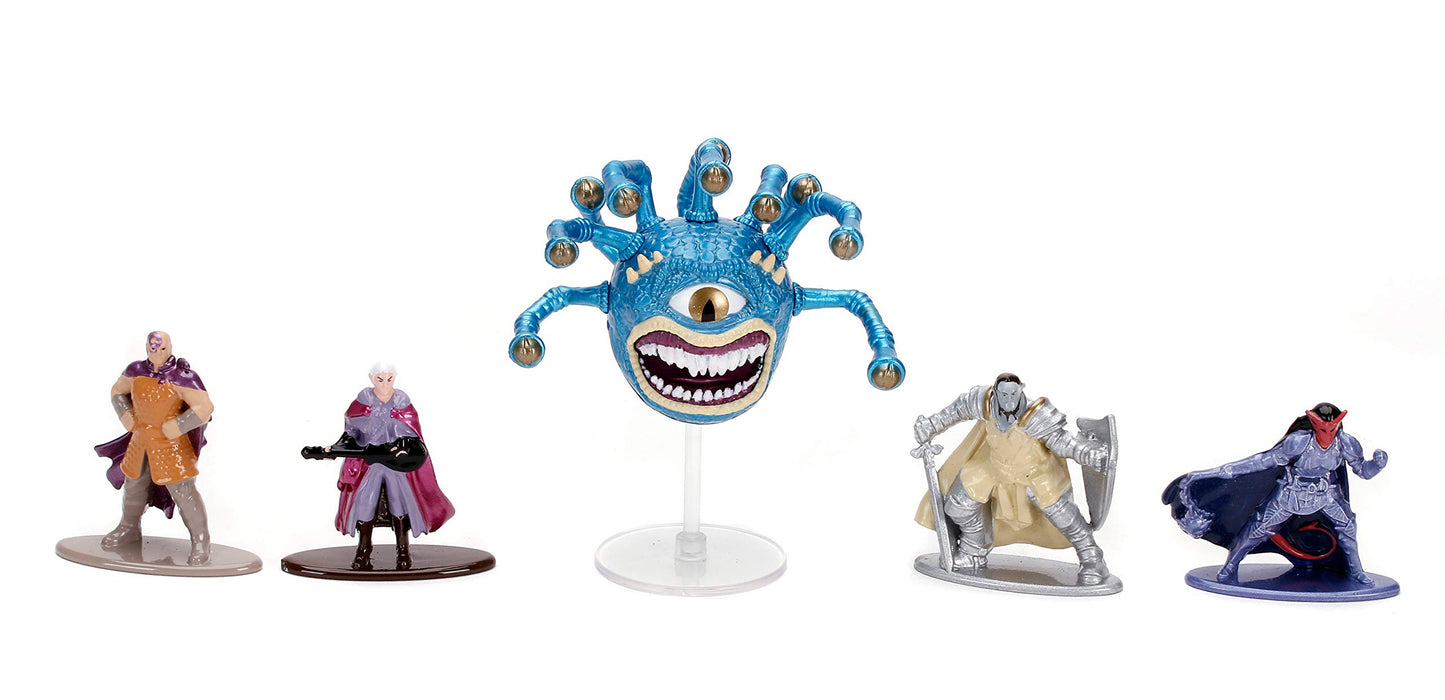 Jada Dungeons & Dragons 1.65" Die-cast Metal Collectible Figures 5-Pack Wave 1, Toys for Kids and Adults