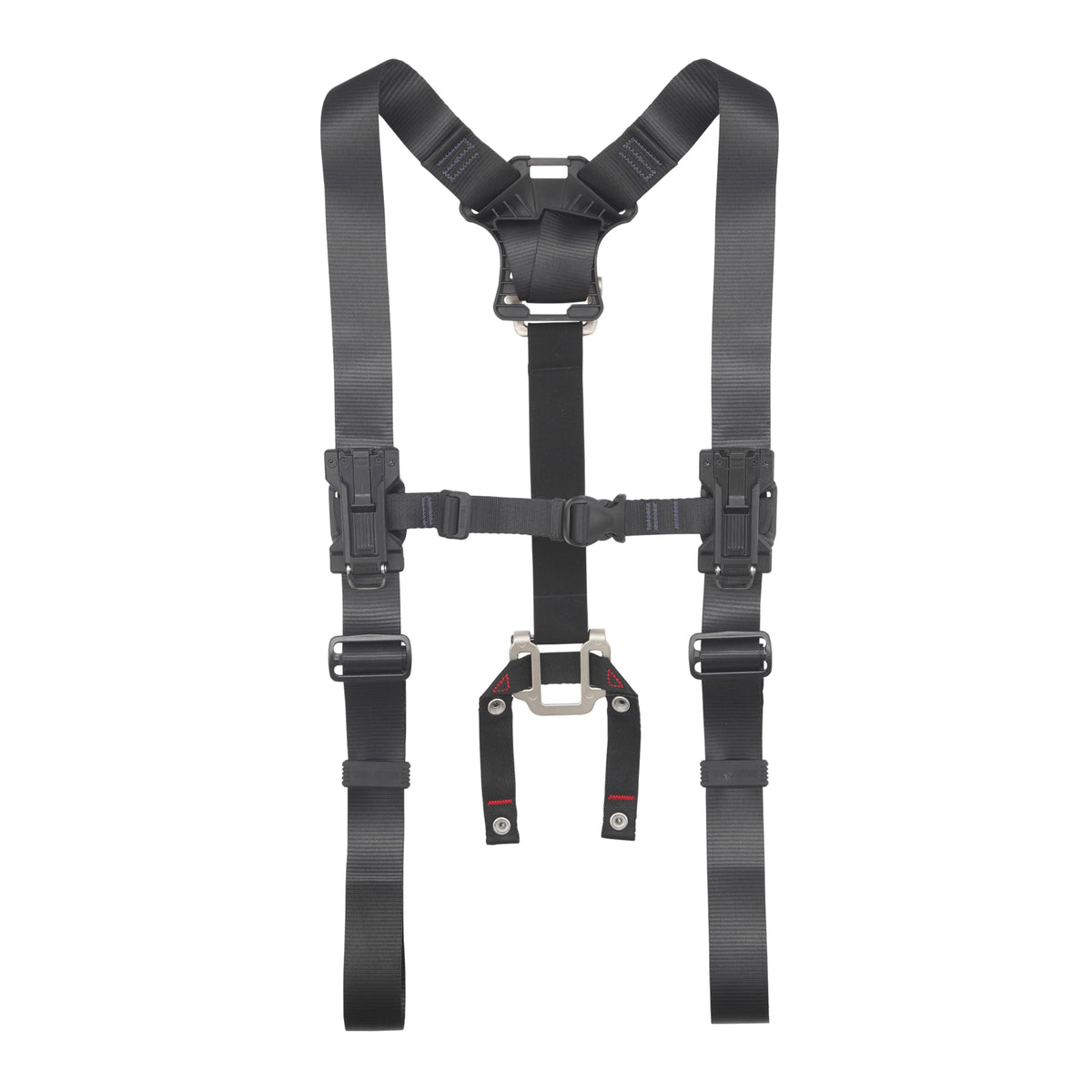 TJM Design SFSSF-BK Suspenders with Safety Holder, Black, Adopts New Feature Belt Hanger, Elastic Fabric to Reduce Burden Around the Waist, Tightly Connected with Screw and Button Hooks (Sold SEG