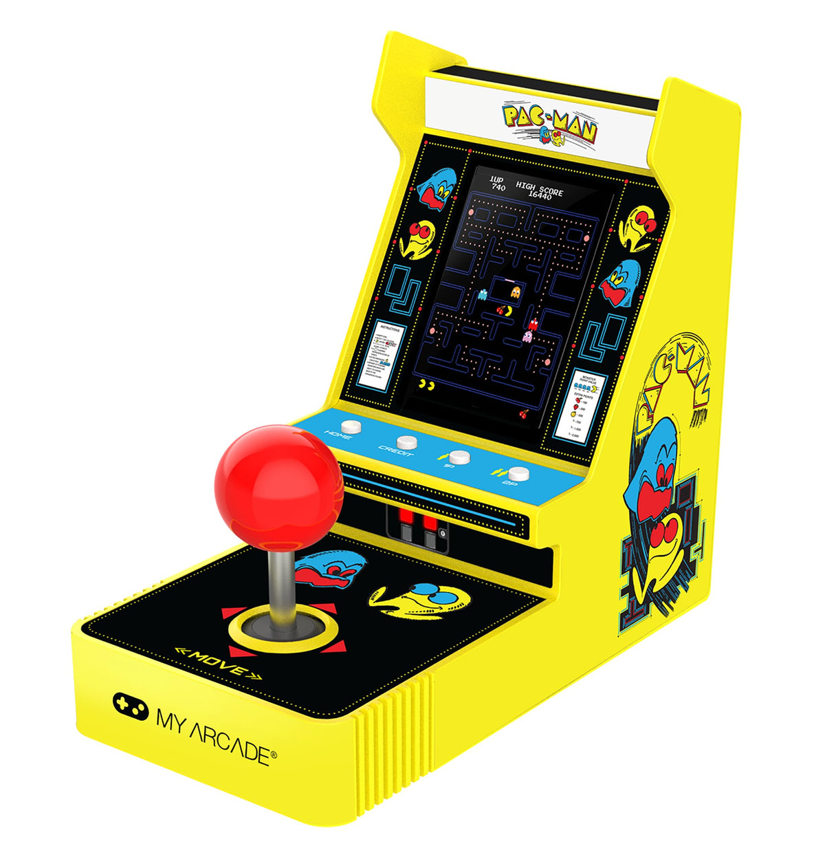 My Arcade Pac-Man Joystick Player: Pac-Man Toys, Retro Gaming, 2 Game Modes