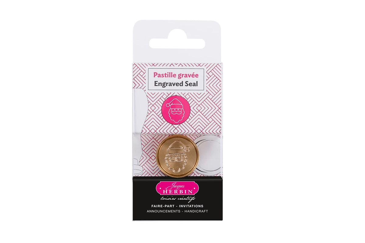 Elban HERBIN hb40407 Ceiling Stamp Replacement Stamp Motif [Santa Claus] Diameter 0.9 inches (24 mm), Brass, Made in France