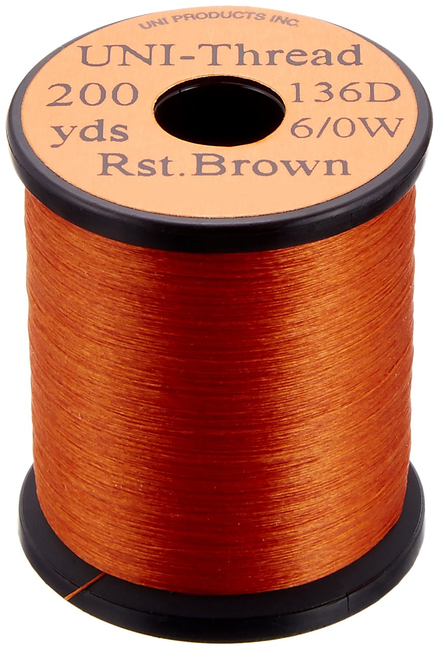 TIEMCO Fly Tying UNI Uni Thread, 6/0, 200 Yards, Rusty Brown