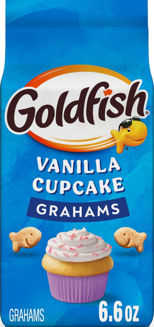 Goldfish Grahams Vanilla Cupcake Baked Grahams, 6.6 Oz Bag