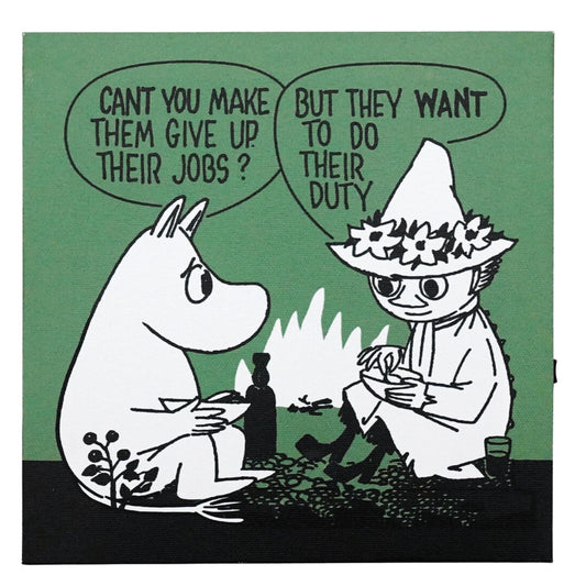 Toyo Case LED Canvas Art Moomin Series W 7.9 x D 1.0 x H 7.9 inches (20 x 2.5 x 20 cm) LCA-MMN with Sound Sensors (GREEN)
