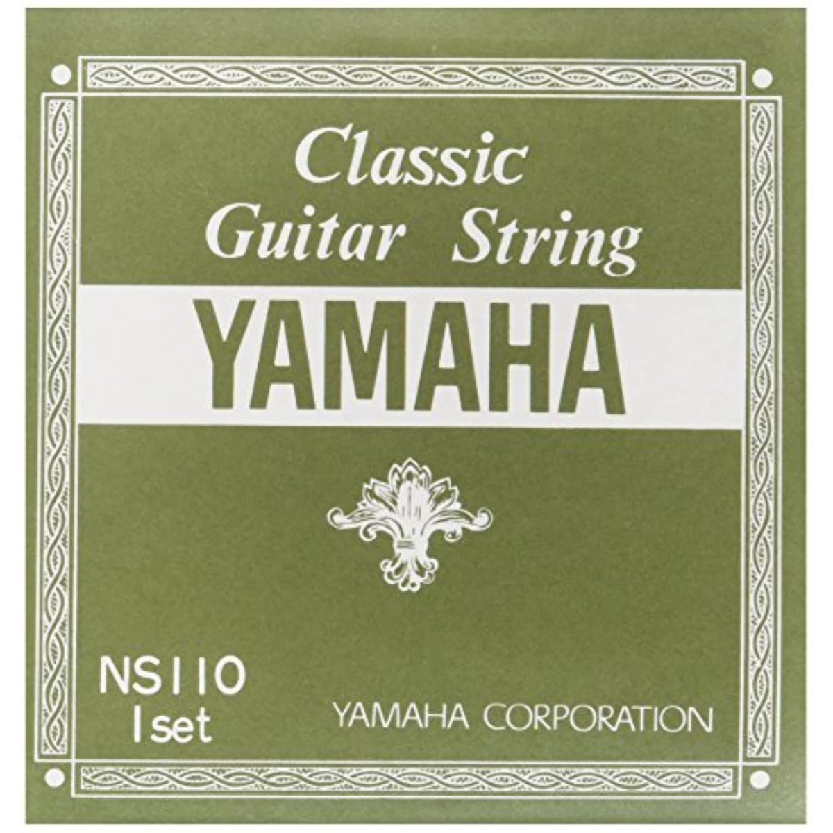 Yamaha NS110 Set Strings for Classical Guitar Set 1 to 3 Strings Nylon, 4 to 6 Strings Thin Nylon Wrapped Silver Wound