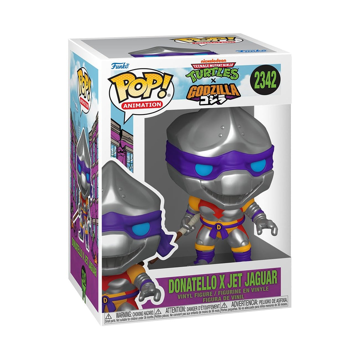 Funko Pop! Animation: Godzilla X Turtles - Donatello x Jet Jaguar - Collectable Vinyl Figure - Gift Idea - Official Merchandise - Toys for Kids & Adults