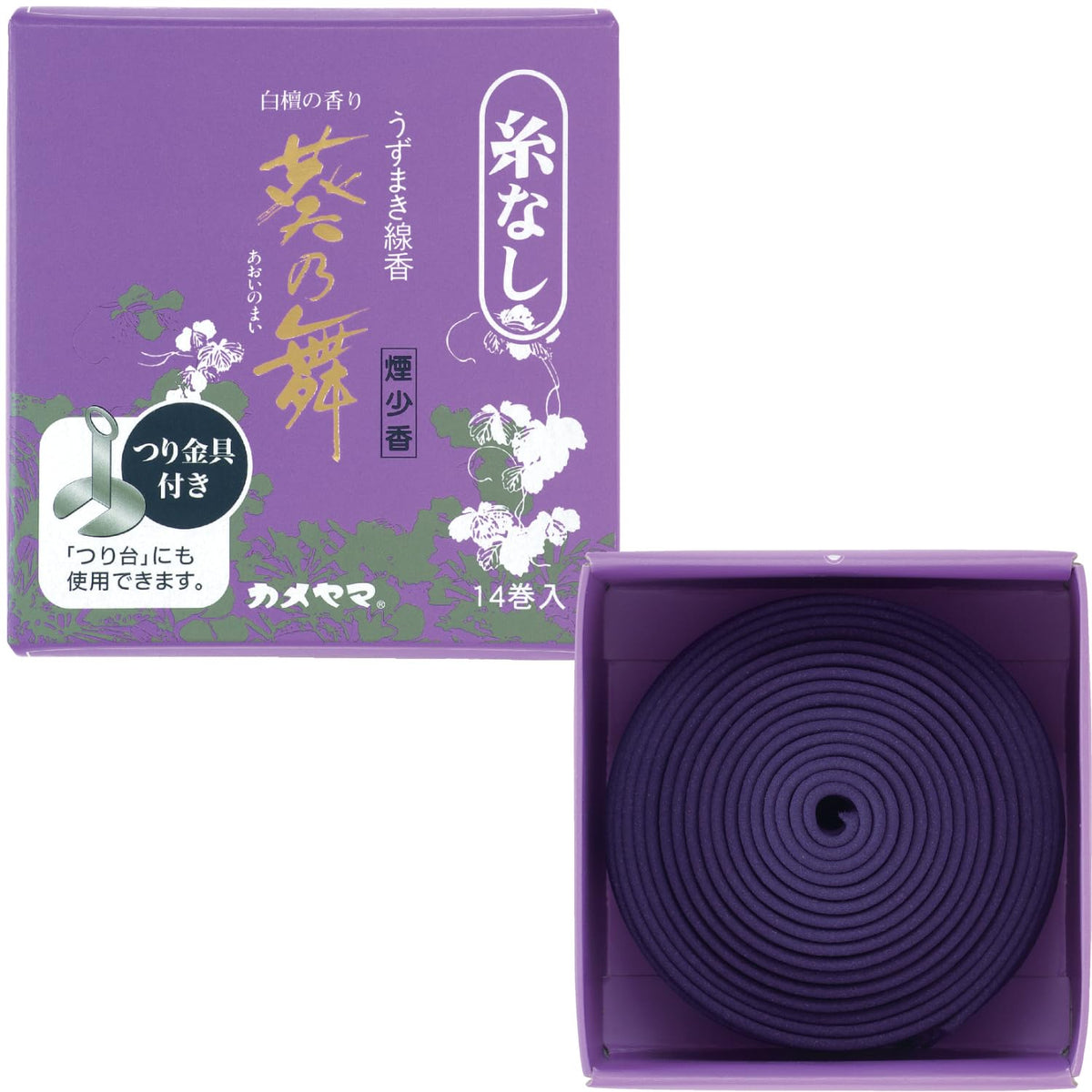 Kwai 乃舞 Smoke Low Incense Cochlear Hanging Thread without, 14 Rolls, 50-Pack