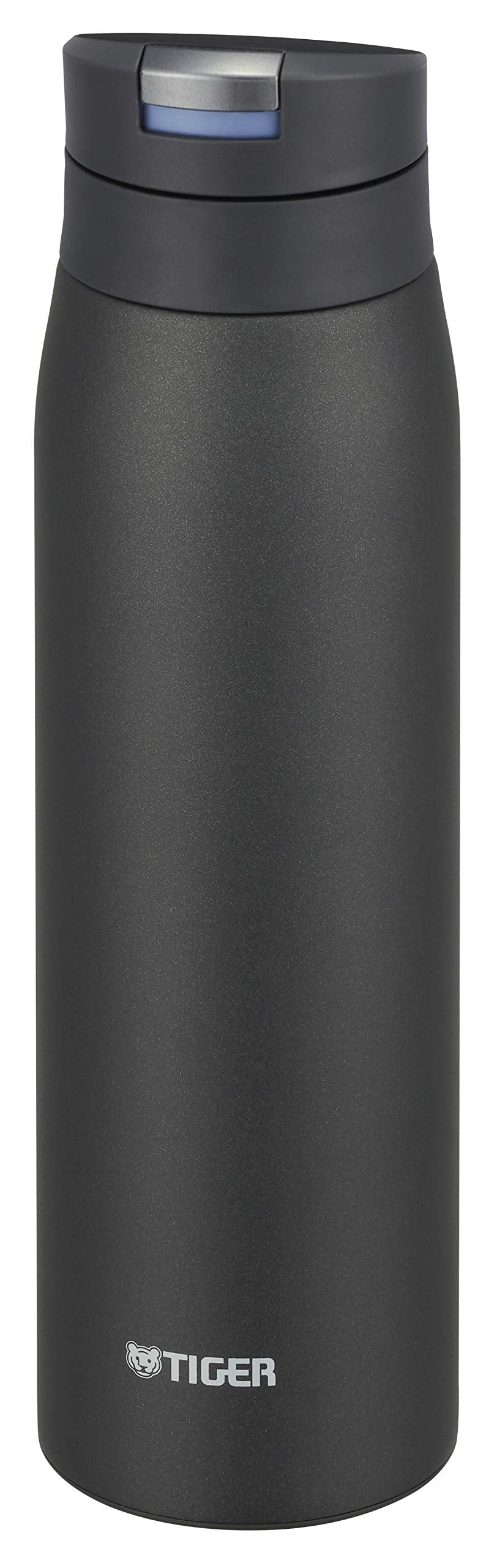 Tiger Water Bottle, 20.3 fl oz (600 ml), Sahara Mug, Stainless Steel Bottle, One Touch, Lightweight, Ebony Black, MCX-A602KE
