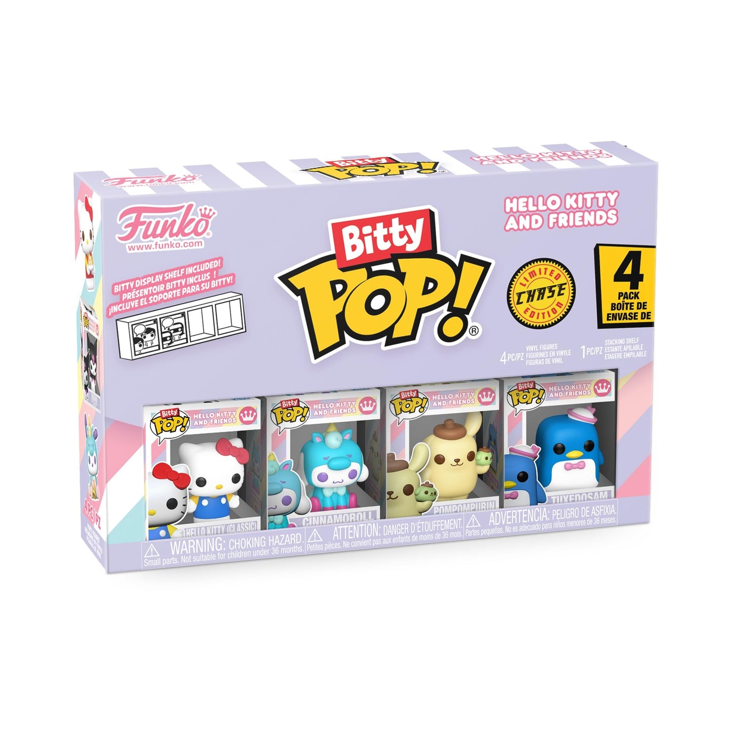Funko Bitty POP! 4 Pack: Hello Kitty, Cinnamoroll (1 in 6 Chase Chance)