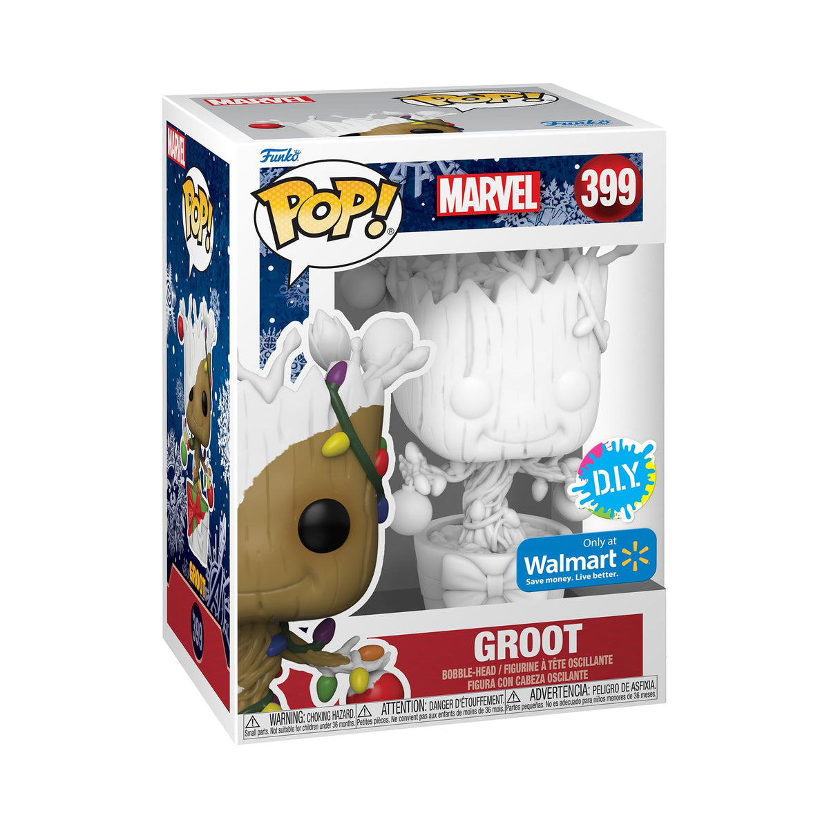 Funko Pop! Marvel Holiday - Groot - (DIY) - White - Collectable Vinyl Figure - Gift Idea - Official Merchandise - Toys for Kids & Adults - Comic Books Fans