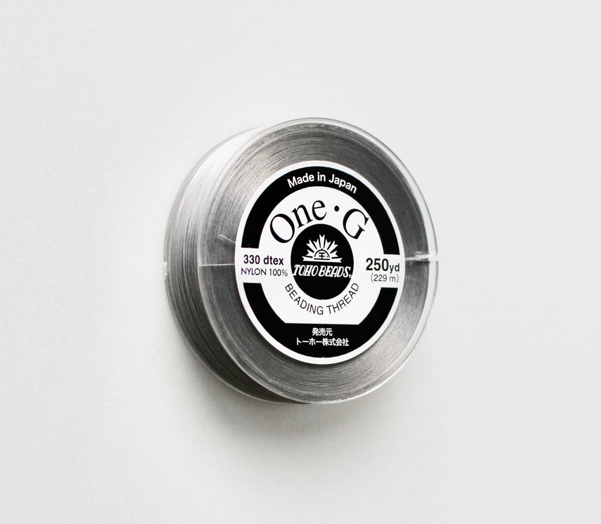 TOHO PT-14 One G Beads Stitch Dedicated Thread Large Roll #40 Light Gray Approx. 902.2 ft (229 m)
