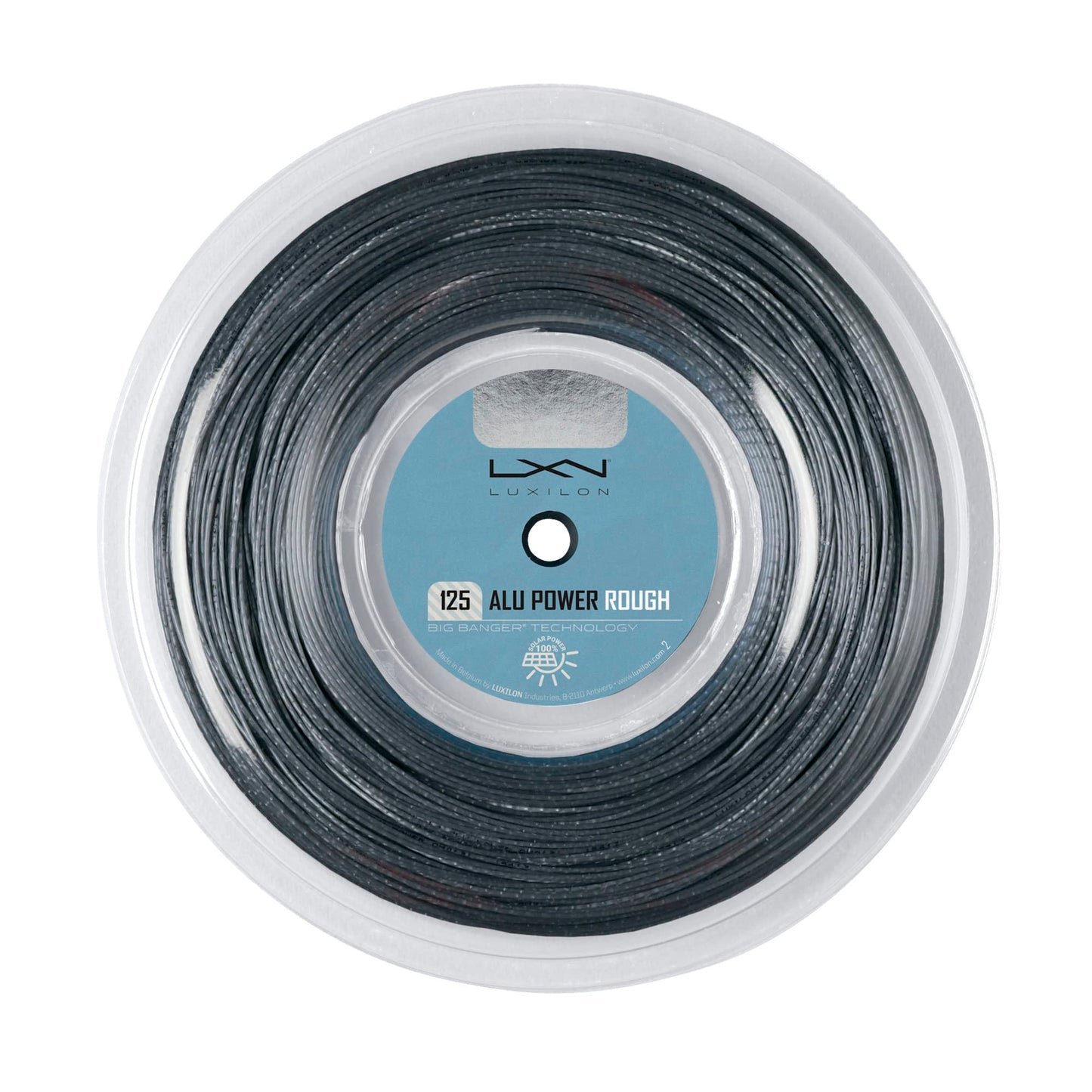 Luxilon ALU Power Rough 125 Tennis String - 220m Reel, Grey
