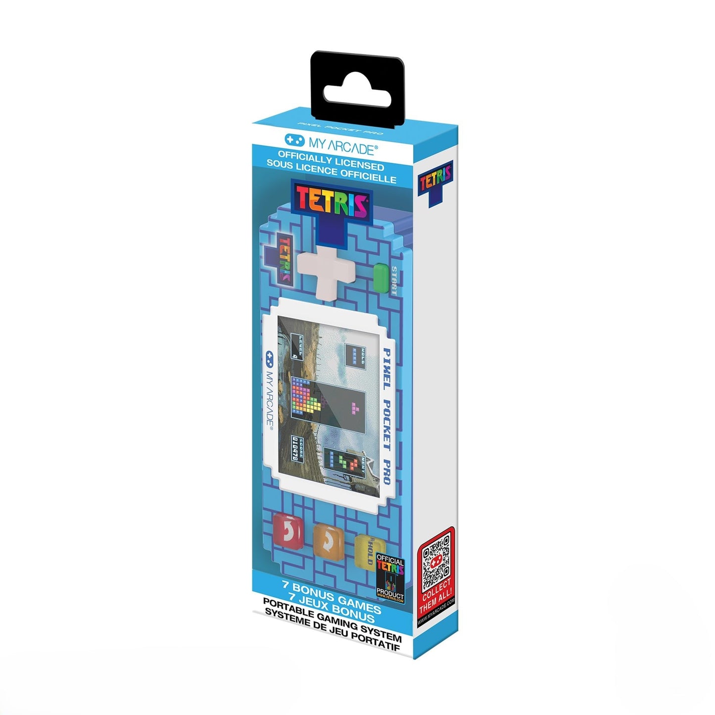My Arcade Tetris Pixel Pocket Pro: Officially Licensed Tetris Video Game, Portable Keychain Arcade