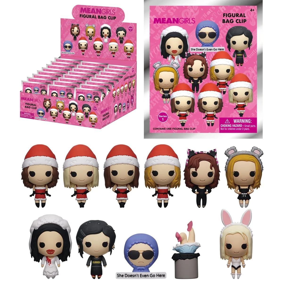 Mean Girls Series 1 – 5" Collectible Bag Clip – Blind Bag (ONE Random Figure) – Movie Character Keychain/Backpack Accessory | Official Licensed Merchandise