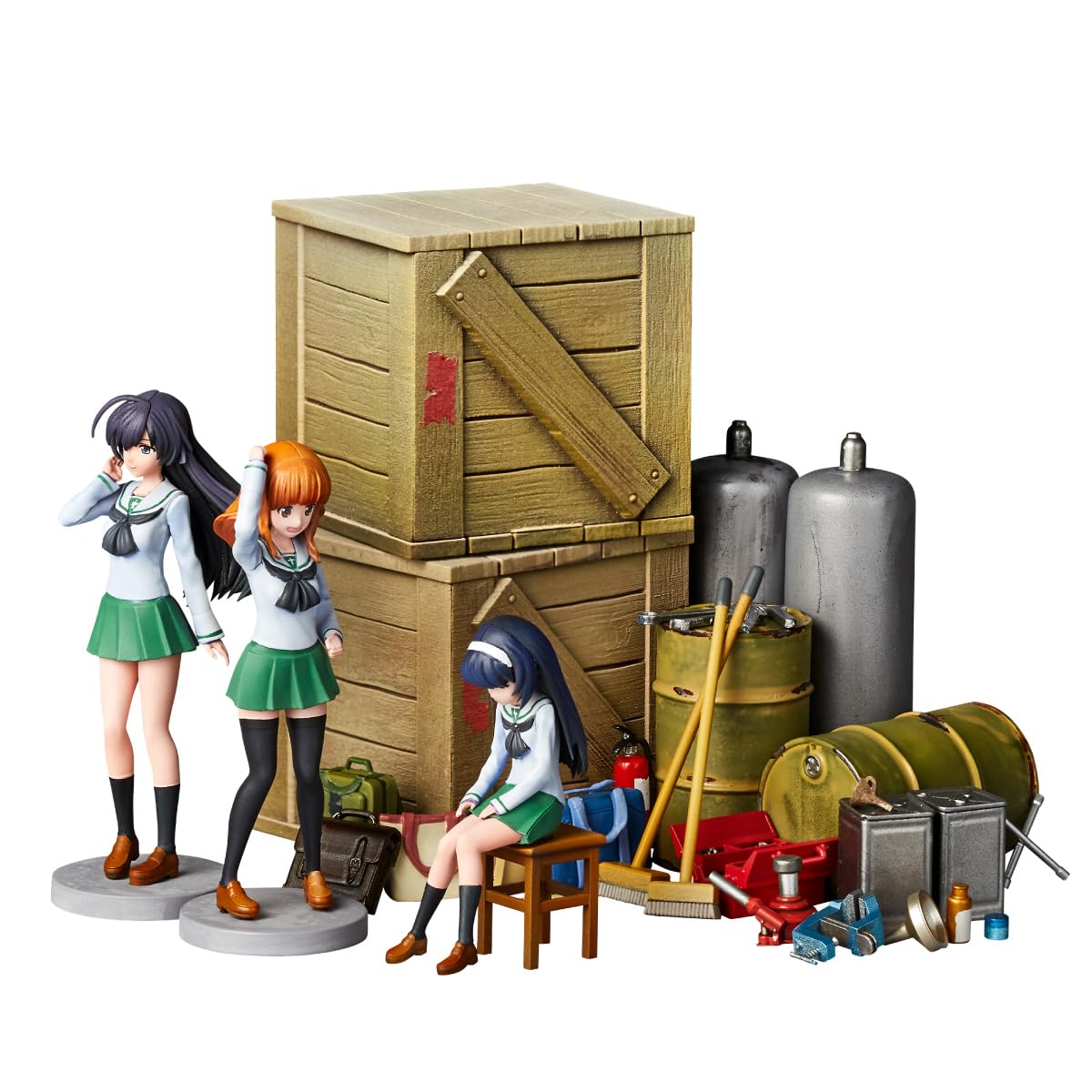 Girld und Panzer - ARTPLA - Last Chapter Garage Plastic Model Kit Set B