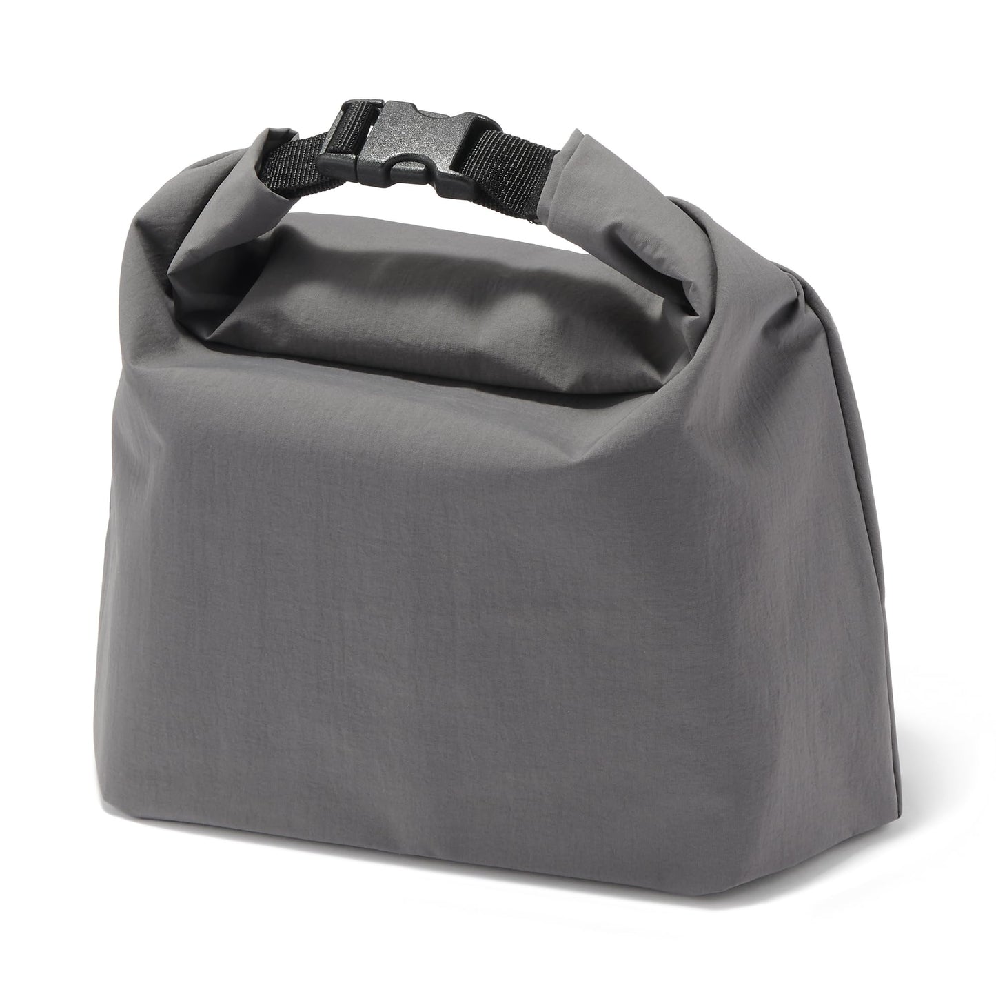 無印良品 MUJI 84843099 Adjustable Height Lunch Bag, Roll Top Type, Large, Gray
