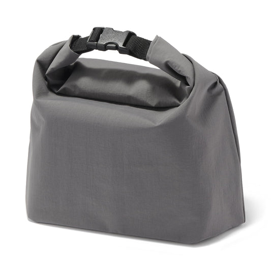 無印良品 MUJI 84843099 Adjustable Height Lunch Bag, Roll Top Type, Large, Gray