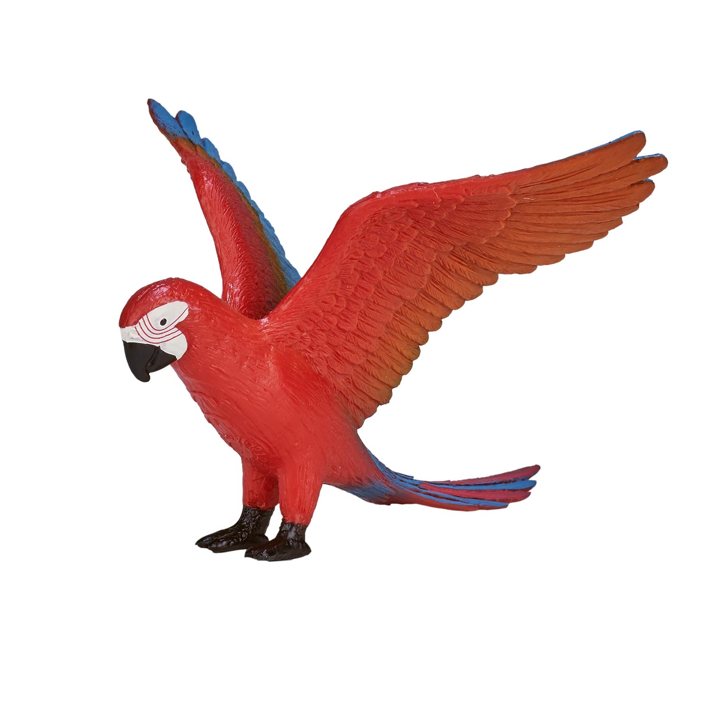 MOJO - Parrot Red Macaw | Hand-Painted Toy Figure | Wildlife Collection | True to Life & Highly Detailed | Designed in UK