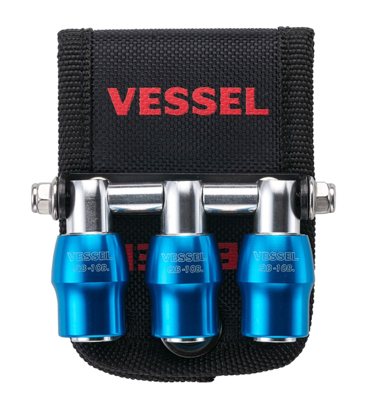 Vessel QB-10B3B Quick Catcher 3 Row Holder, Blue