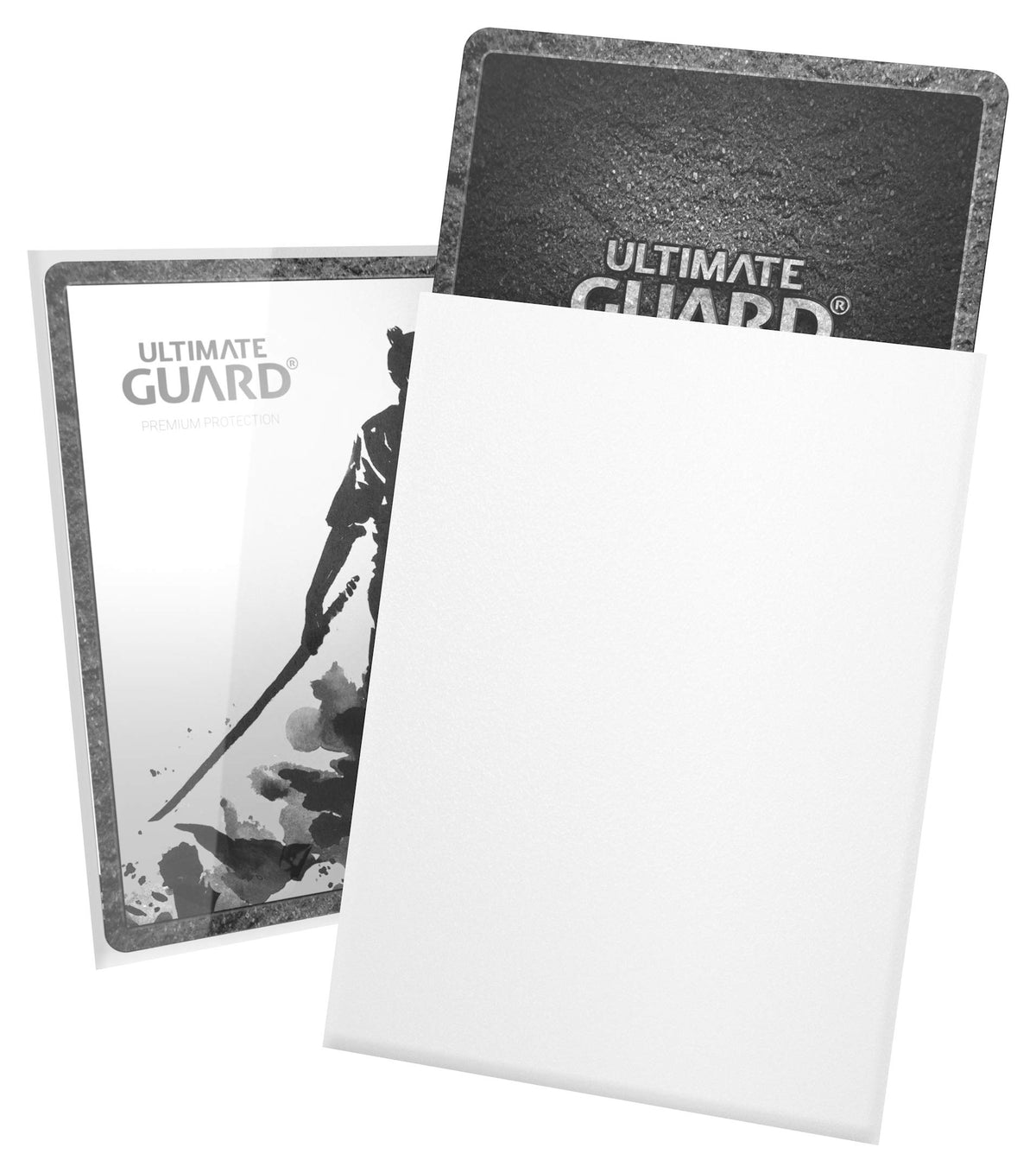 Ultimate Guard Katana Card Sleeves: 100 Standard Size TCG Sleeves, 66 x 91mm, White Back, Tournament Quality, No PVC & Acid-Free, High Clarity