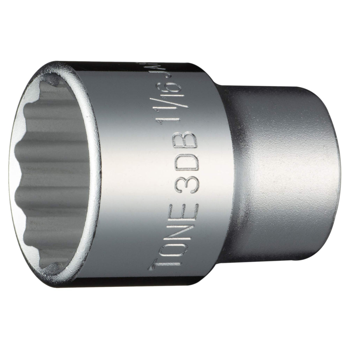 TONE SAE Size 12 Point 3/8" Drive Sockets (3DB-22)