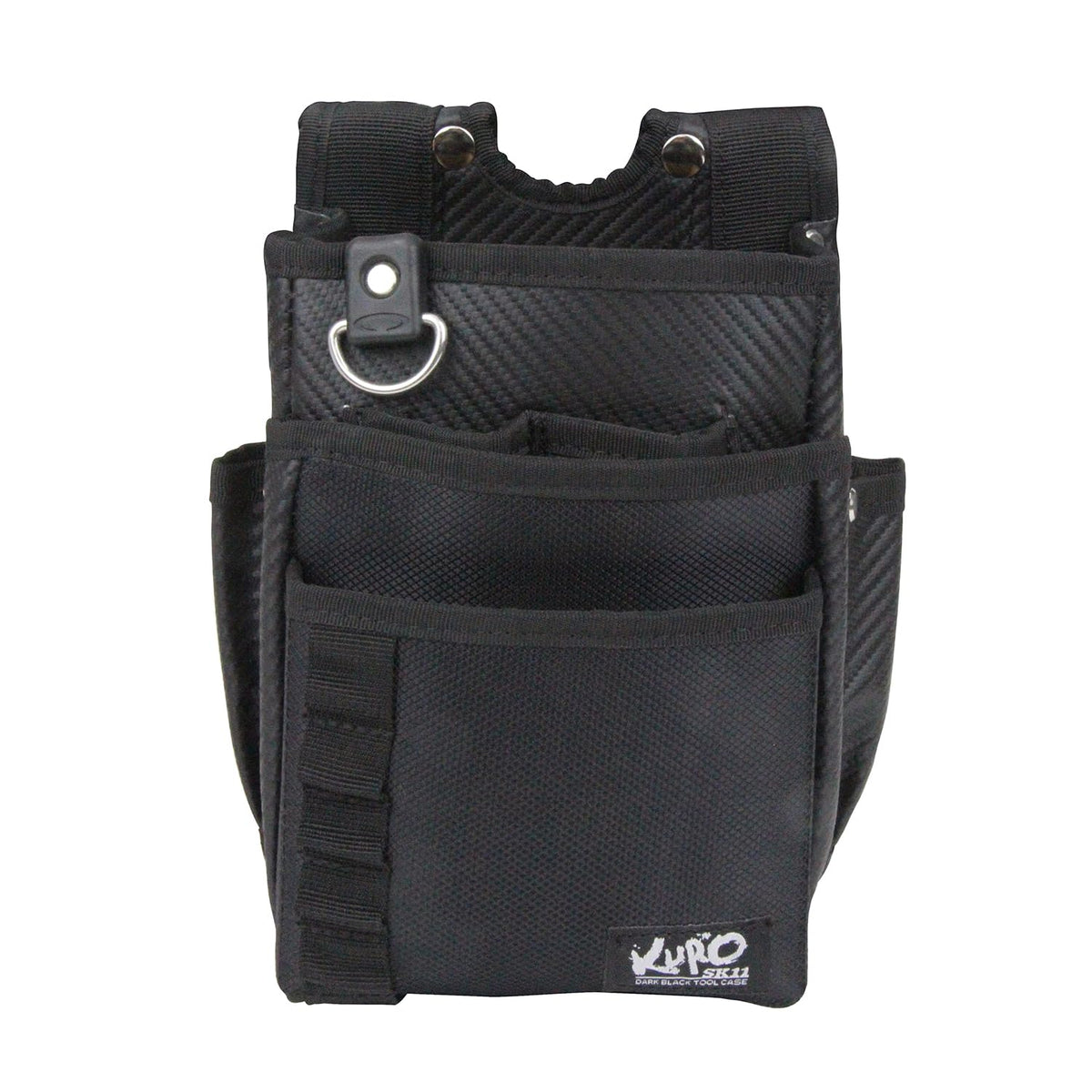 SK11 SKC2-4BK Black Waist Bag, 3 Tiers