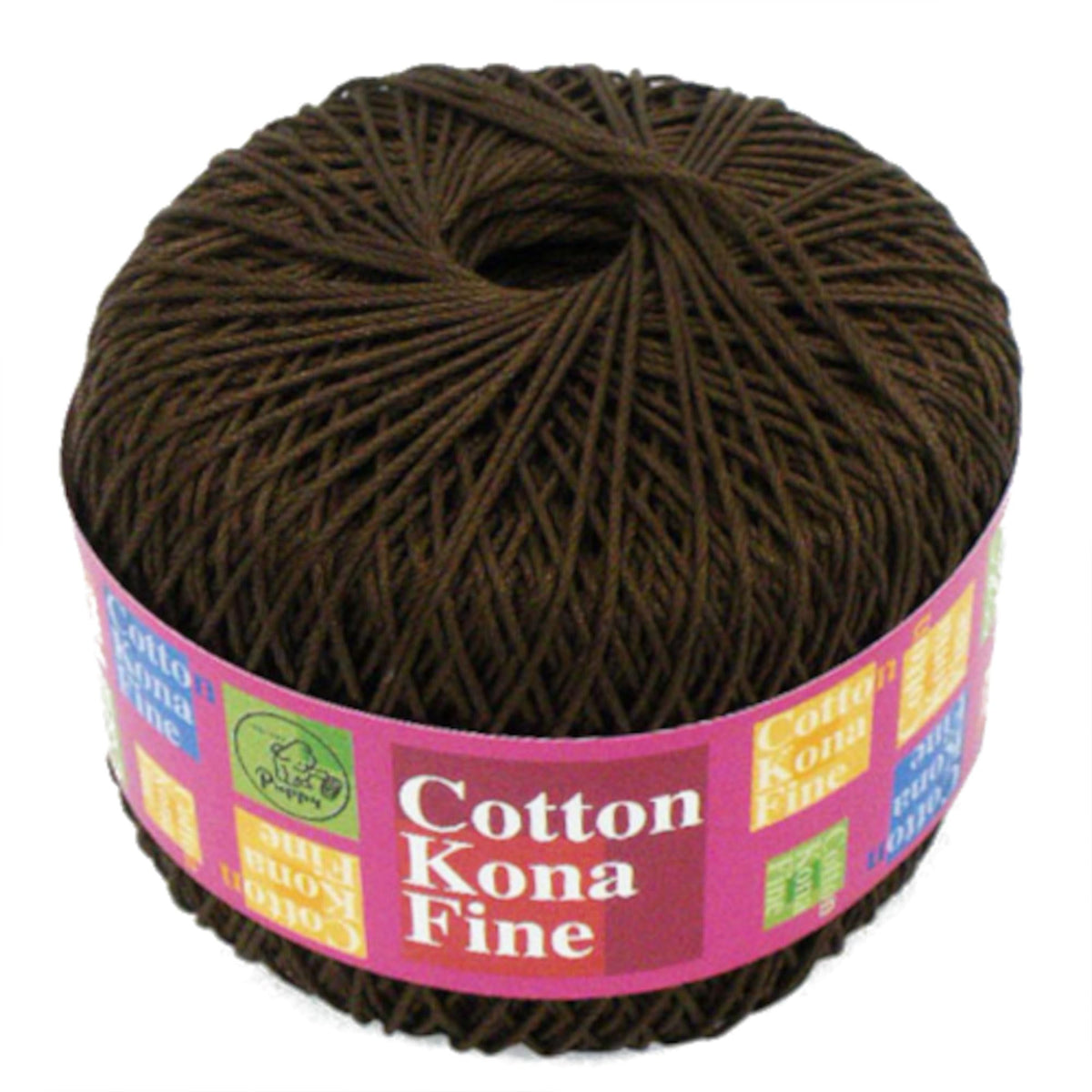 Puppy 10000477-0342 Hand Knitting Cotton Kona Fine Fine Type COL. 342 Brown 100% Cotton Approx. 0.9 oz (25 g) Approx. 328.4 ft (100 m)