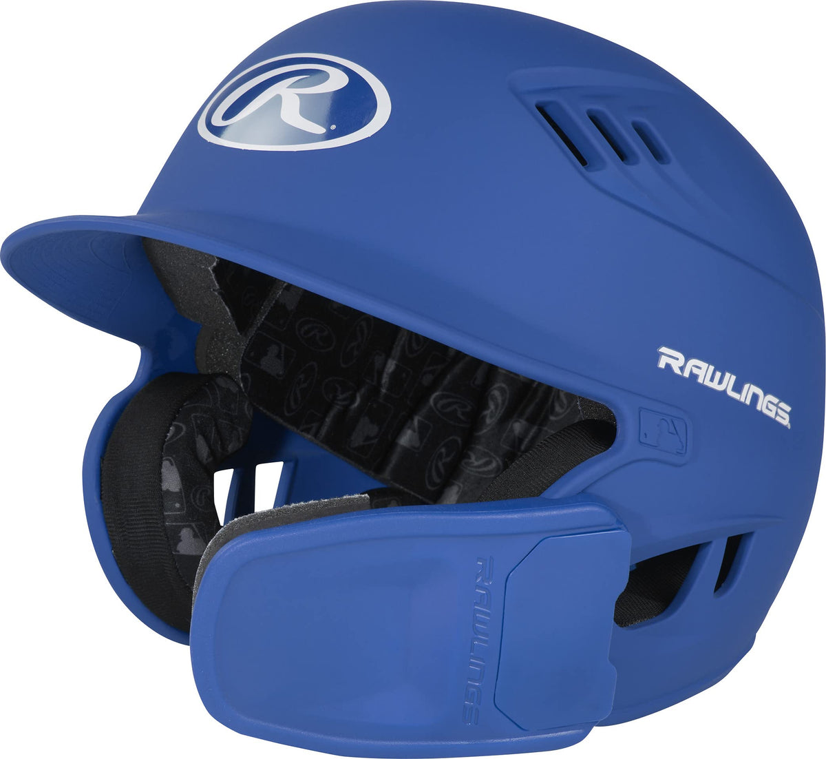 Rawlings | R16 REVERSIBLE EXT | Matte Batting Helmet | Reversible Face Guard | Senior (6 7/8" - 7 5/8") | Matte Royal