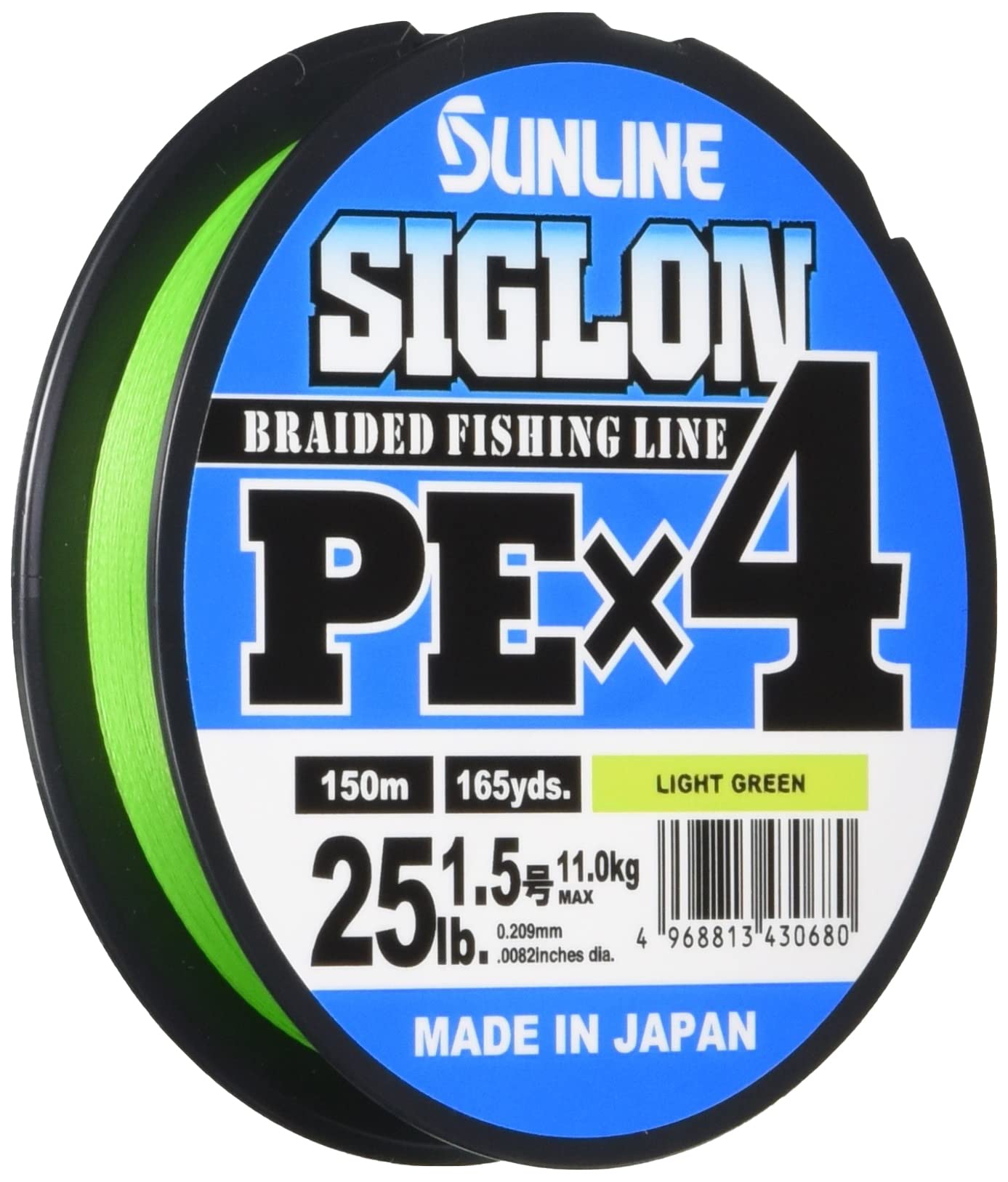 SUNLINE Siglon PE Line 4#1.5/25 lb (PE), Light Green