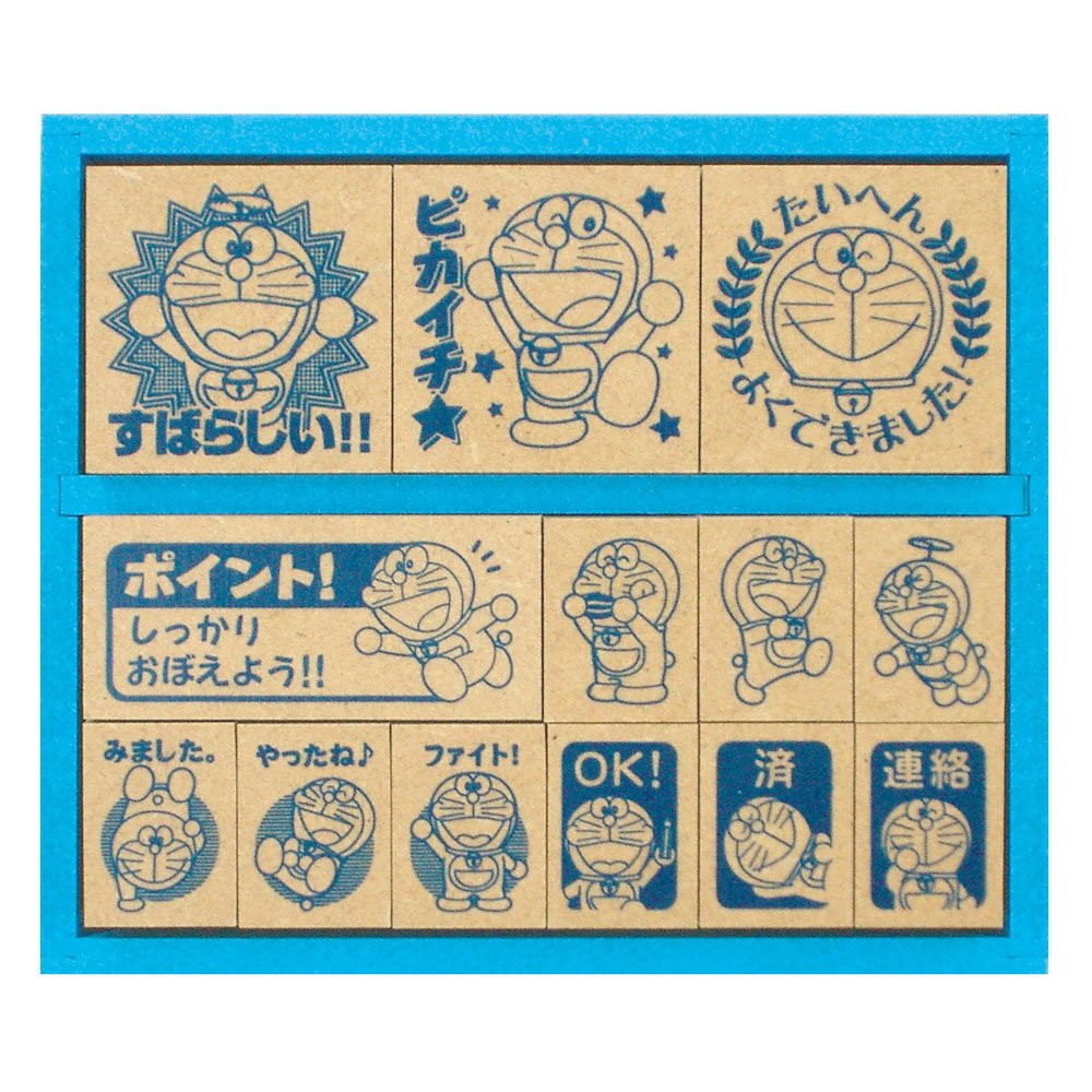 Showa Note Doraemon Stamp Wooden Reward Stamp SDH-034