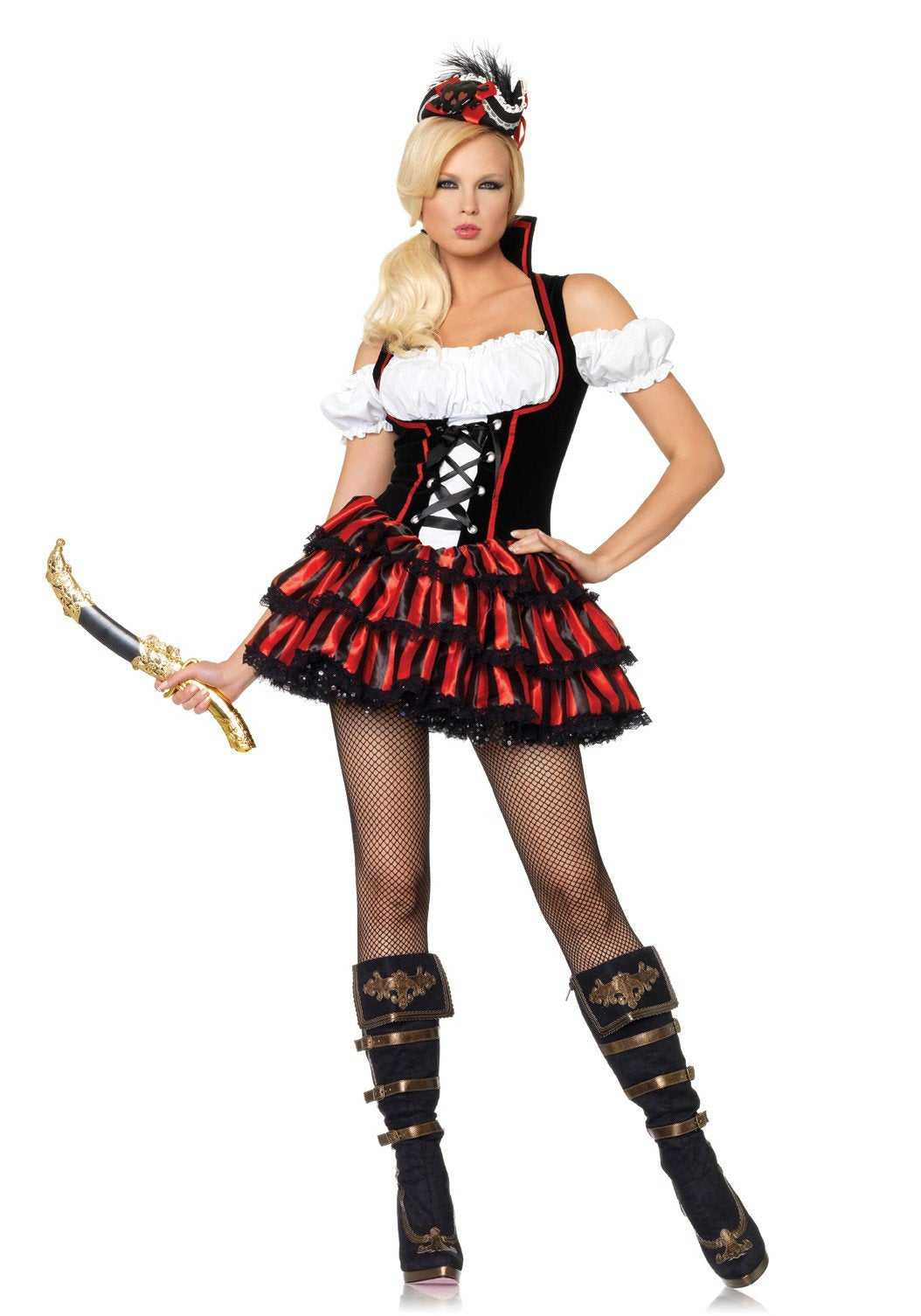 Leg Avenue Women's Shipwreck Pirate Costume, Multi, Small