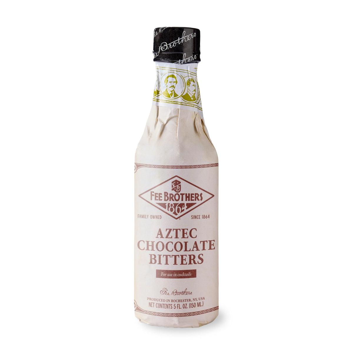 Fee Brothers Aztec Chocolate Cocktail Bitters - Aromatic Cocktail Mixer & Concentrated Flavoring, Gluten Free, Vegan-Friendly, 5 fl oz