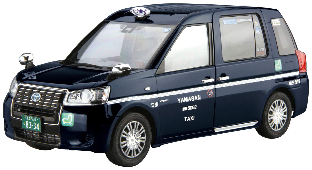 Aoshima 1/24 Scale NTP10 JPN Taxi 2017 Checkered Cab Specifications - Plastic Model Building Kit # 05717