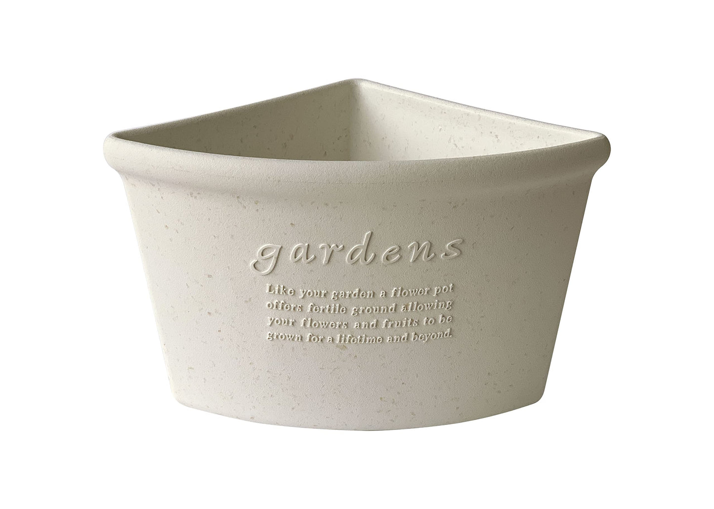 Yawata Kasei 242857 Eco Pot/Corner Eco Pot 200 (3L) White Papier Hachiman Gardens:Papier Made in Japan