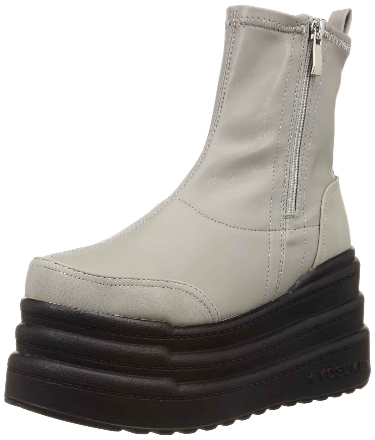 Yosuke 2710027 Women's Platform, grey (grey marl), 24.5 cm