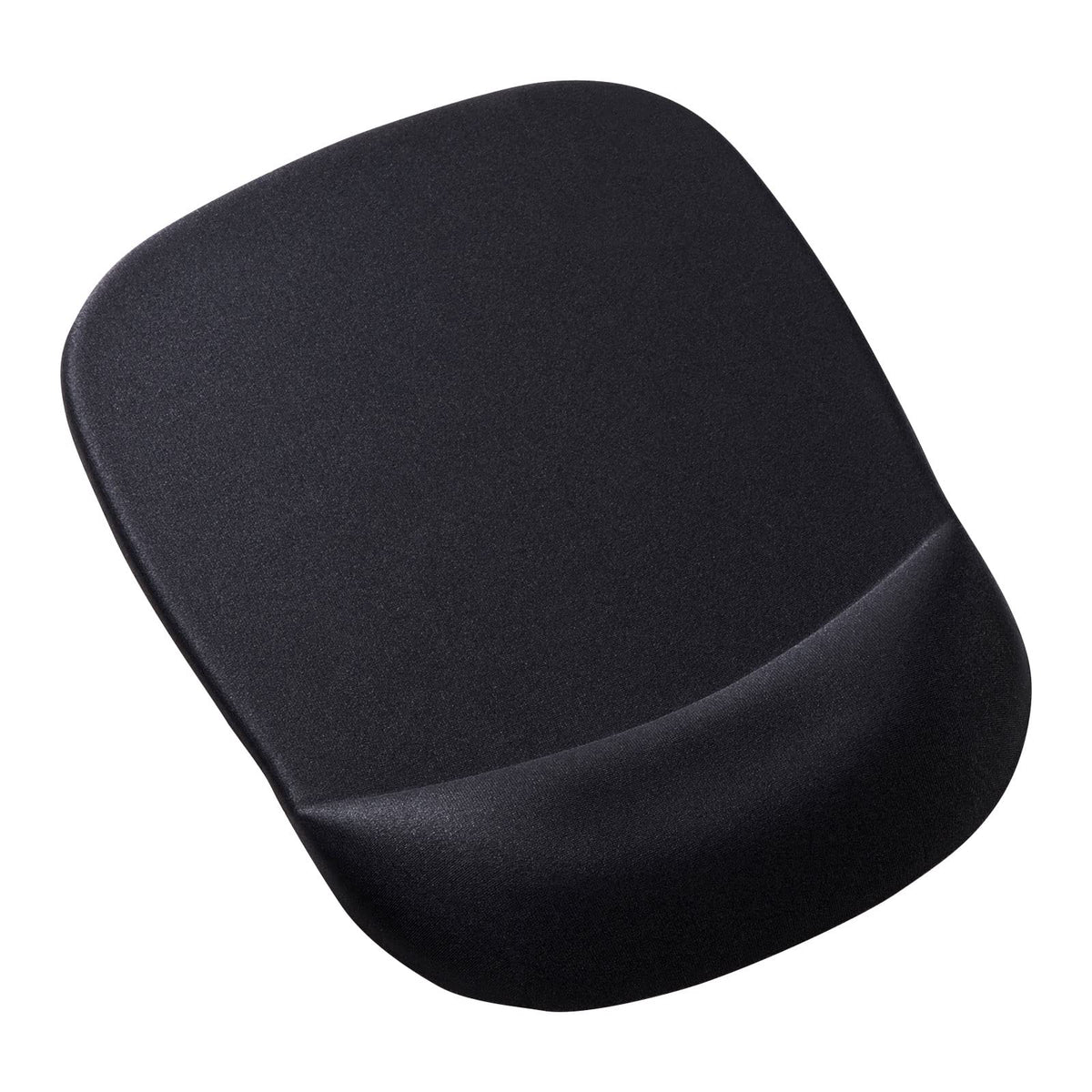 Sanwa Supply MPD-MU1NBK2 Mouse Pad with Memory Foam Wrist Rest (Black)