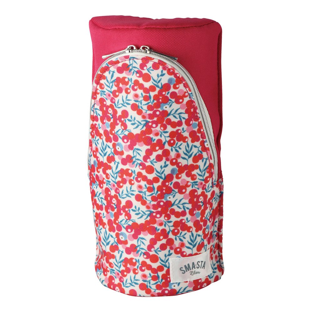 Sonic FD-7169-R Pouch Stand Pouch Master Lil Flower Pattern Red