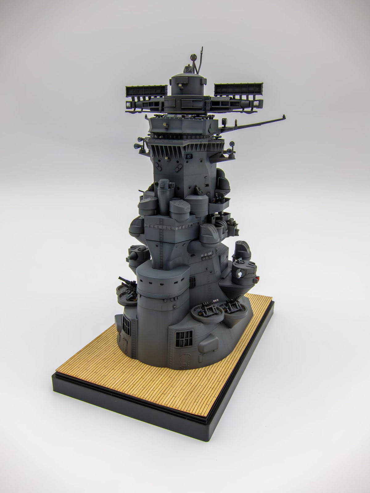 Fujimi Model 1/200 Collecting Equipment Series No.2 EX-4 1/200 Battleship Yamato Kanbashi (Genuine Etched Parts/with Wooden Deck Seal for Pedestal) Equipment-2 EX-4