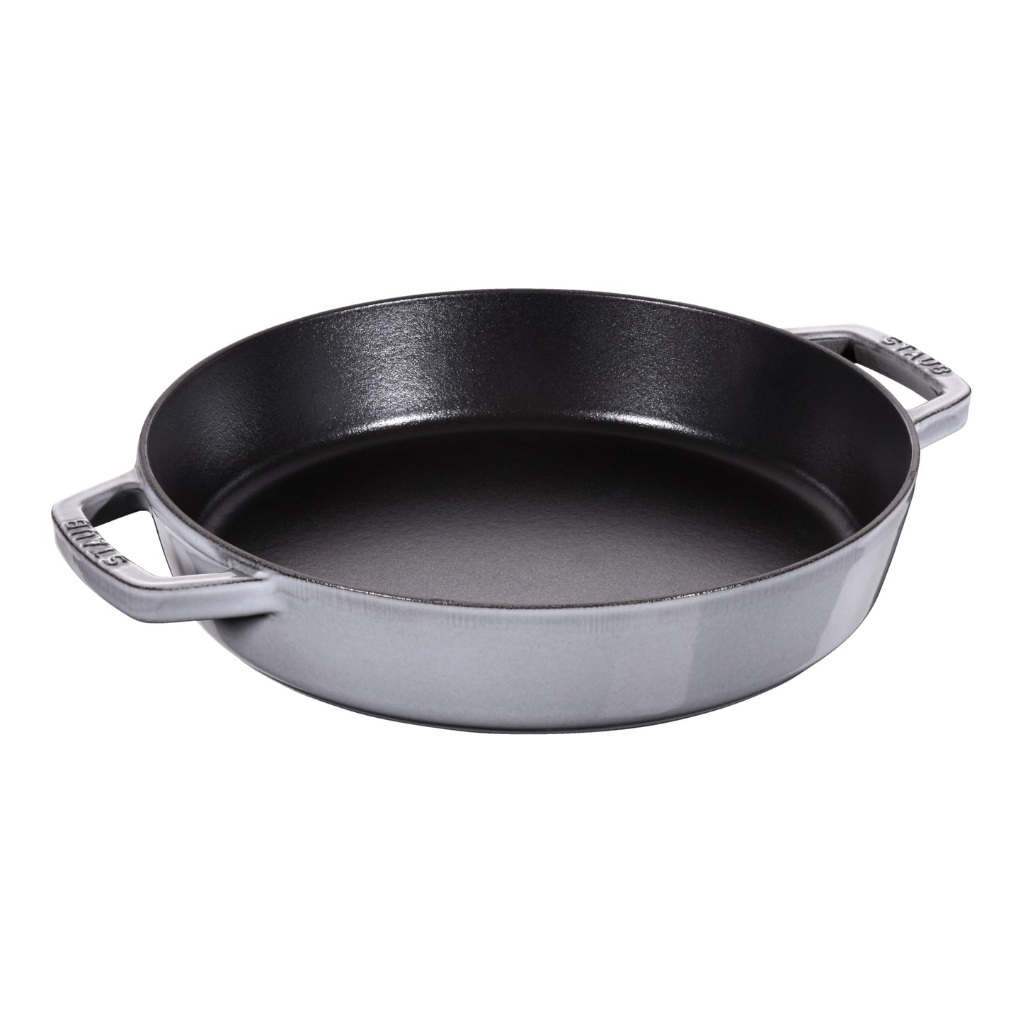STAUB Cast Iron Frying Pan with Two Handles, Graphite Grey, 26 cm