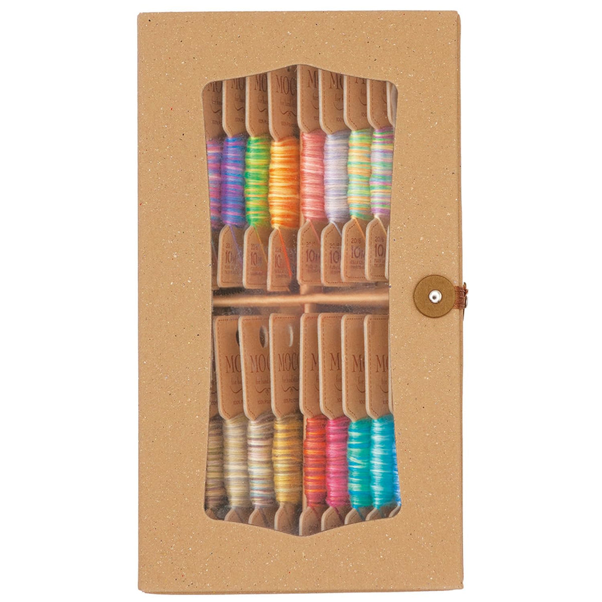 FUJIX] Patchwork Hand Stitching Yarn MOCO (Moko) Gradient Color 20 Color Paper Boxed Set (Japan Import)
