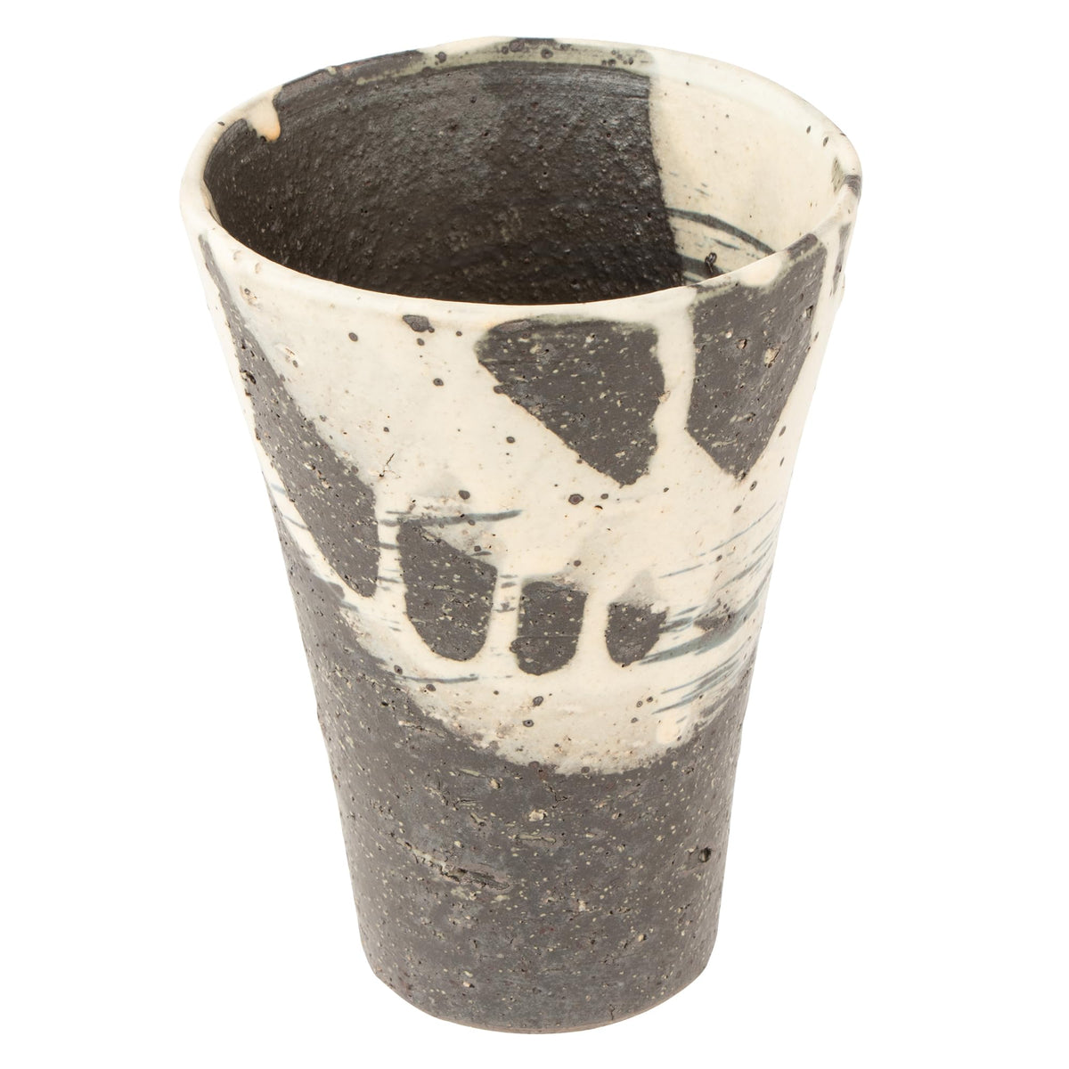丸伊製陶 Marui Pottery Shigaraki Ware 3-4361 Hechimon Tumbler, Capacity: Approx. 16.2 fl oz (460 ml), Tide Blue
