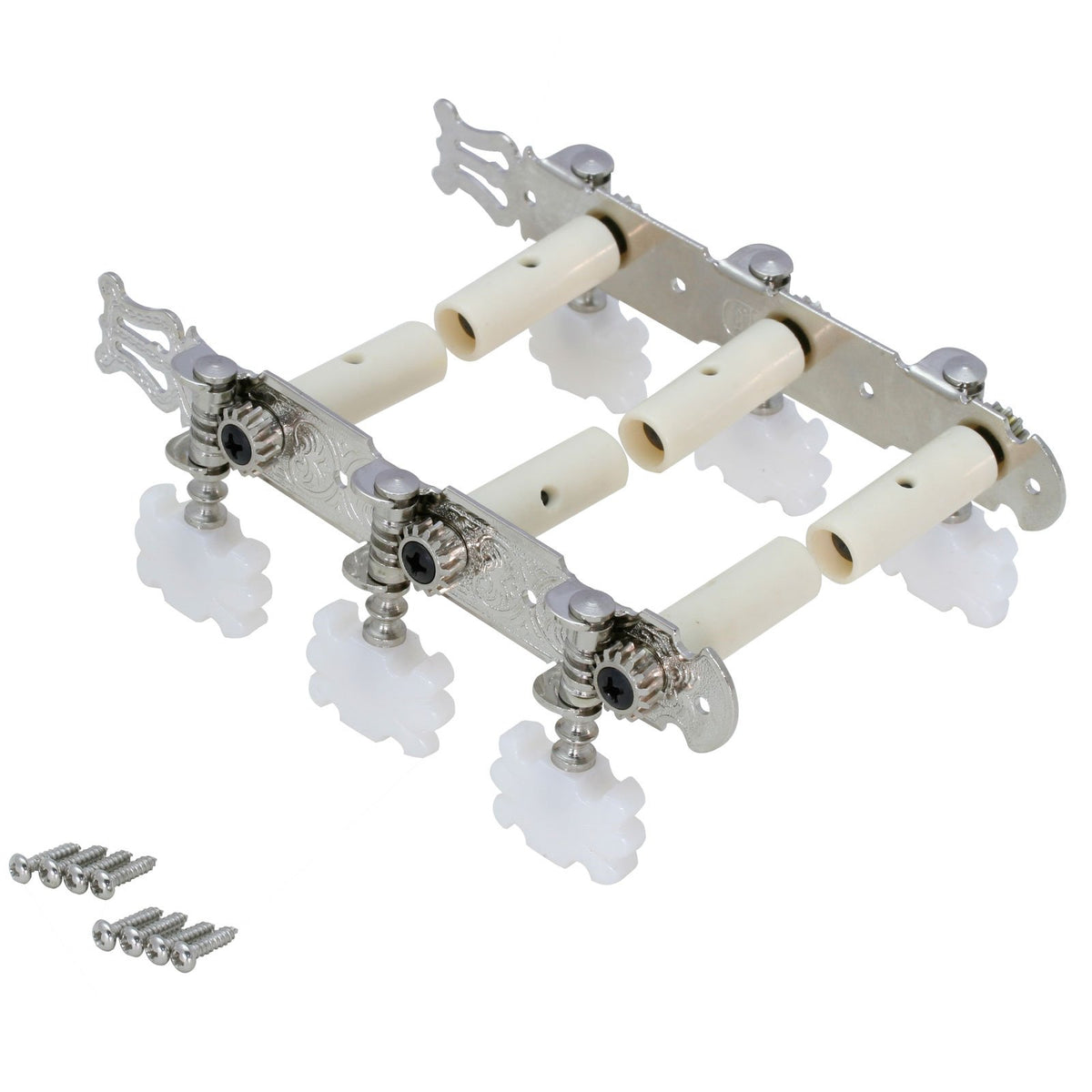 Kikutani GM-35DG String Winding Pegs, 1.4 inches (35 mm), For Nylon Strings, 3 Rows, Left and Right Set, Nickel