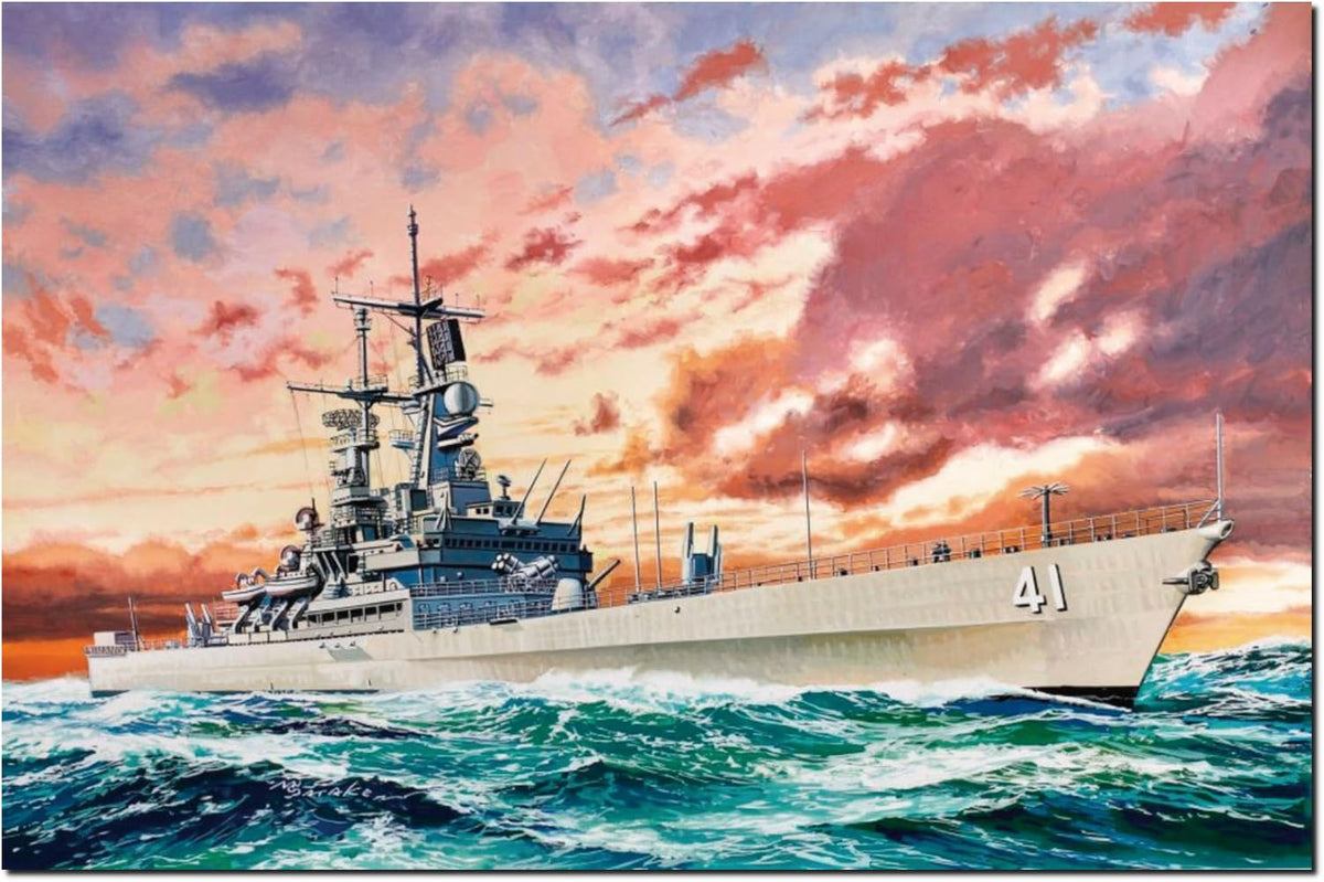 Platz Dragon 1/700 U.S. Nuclear Missile Cruiser U.S.S. Arkansas CGN-41 Plastic Model DR7124 (Ship)