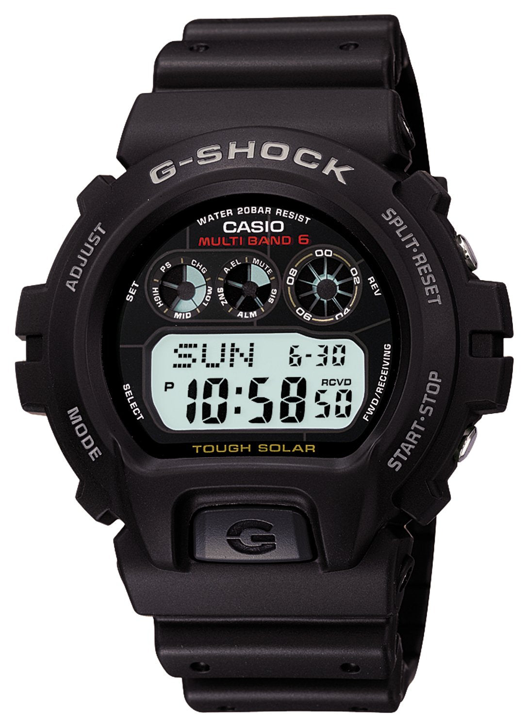 Casio G-Shock Solar Radio Real Watch GW-6900-1JF Domestic Japan Imports, Strap